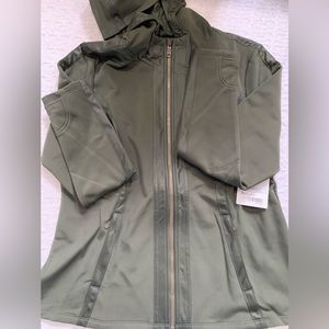 Athleta nwt verbier hoodie fleece jacket women’s xl olive